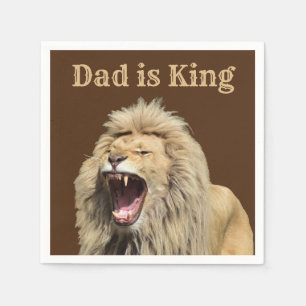 Dad is King Father’s Day Party Napkin