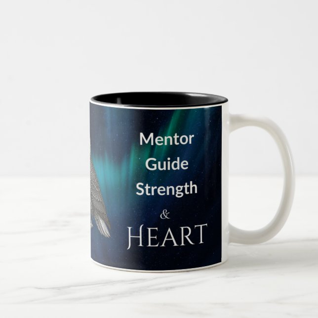 Dad Is Mentor Guide Strength & Heart Mug Eagle (Right)