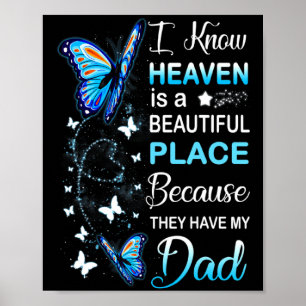 Dad is my guardian angel in heaven memorial day me poster