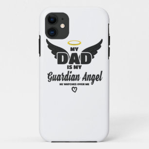 Dad Is My Guardian Angel Watches Over Me In Memory iPhone 11 Case