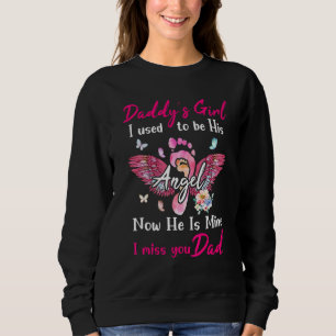 Dad Is My Guardian Angel Wings In Memory Of Daddy Sweatshirt