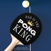 DAD IS THE PONG KING Black