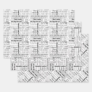 Dad-isms Wrapping Paper Sheet