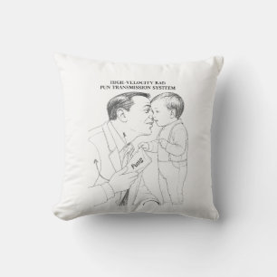 Dad Joke Blueprint T-Shirt Throw Pillow