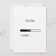 Dad joke Customizable Flat Card 