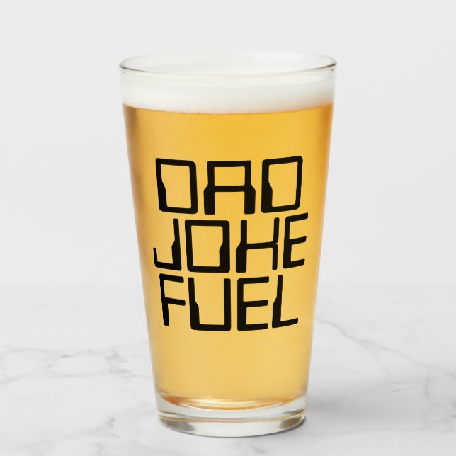 Dad Joke Fuel – Modern Tech Gift for Father Glass (Front Filled)