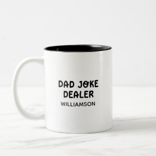 Dad joke Matching Funny Fathers day gift for dad  Two-Tone Coffee Mug