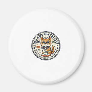 Dad Joke Pun Cat Cat Graphic Tee Art - Dad Joke Pu Magnet