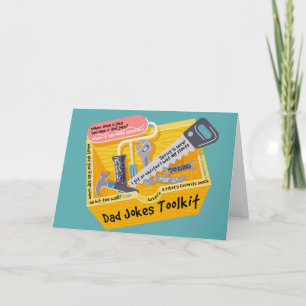 Dad Joke Toolkit Card, Fathers Day Card Dad Birthd