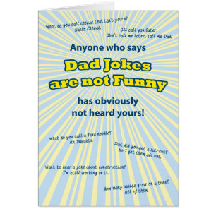 Dad Jokes Birthday or Fathers Day Card