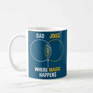 Dad Jokes Graph Chart Funny Dad  Coffee Mug