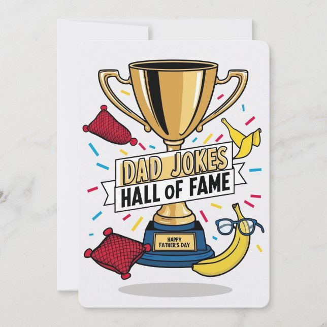 Dad Jokes Hall of Fame - Father’s Day Card (Front)