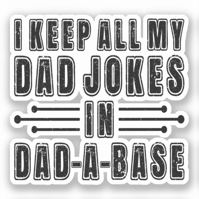 Dad Jokes In Dad A Base Father's Day Present Funny (Front)