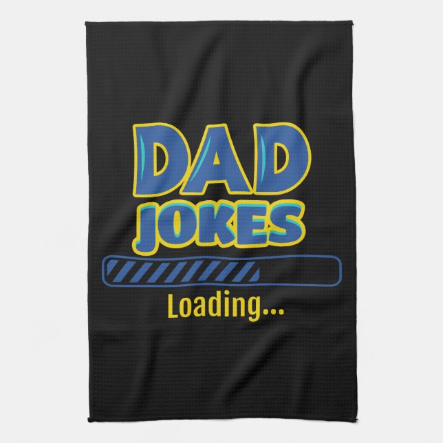 Dad Jokes Loading Kitchen Towel (Vertical)