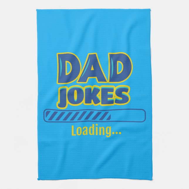 Dad Jokes Loading Kitchen Towel (Vertical)