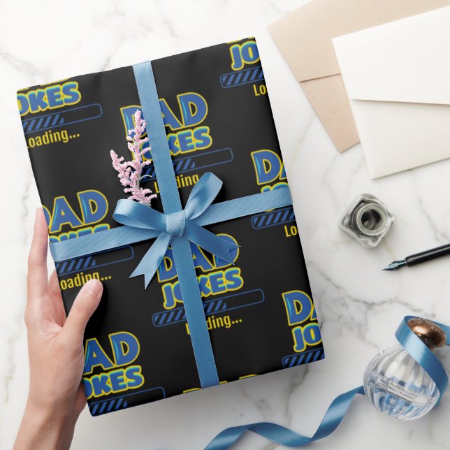 Dad Jokes Loading Wrapping Paper (Gifting)