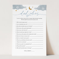 Dad Jokes Twinkle Little Star Baby Shower Game Boy