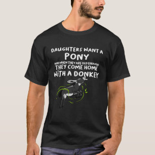 Dad Jokes with a Donkey Boyfriend T-Shirt