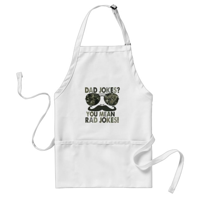 Dad jokes, you mean rad jokes; funny father's day  standard apron (Front)