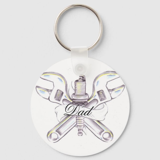 dad keychain (Front)