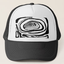 Dad, kids & children abstract trucker hat   