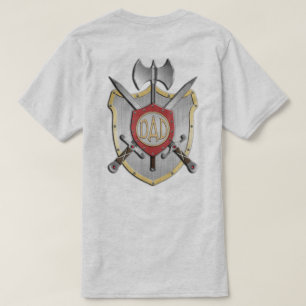 Dad Knights Battle Crest front/back T-Shirt
