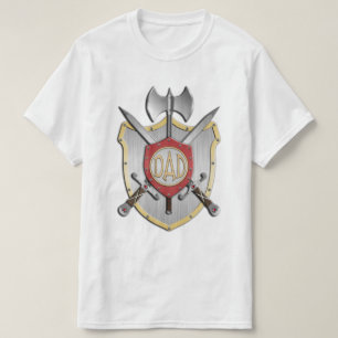 Dad Knights Battle Crest T-Shirt