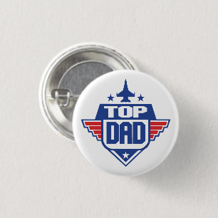 Dad Legend Man 1 Inch Round Button