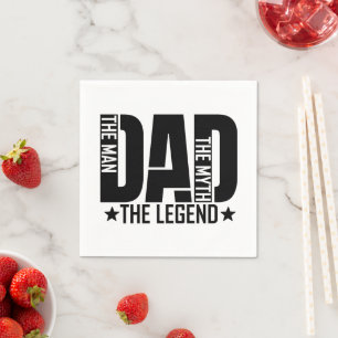 Dad Legend Man Napkin