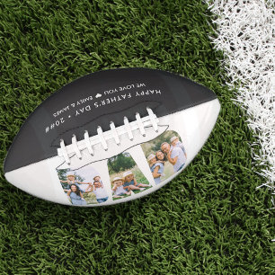 DAD Letter Cutout Photo Collage Custom Text Football