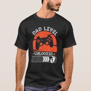 Dad Level Unlocked 2023 Gamer Pregnancy Soon To Be T-Shirt