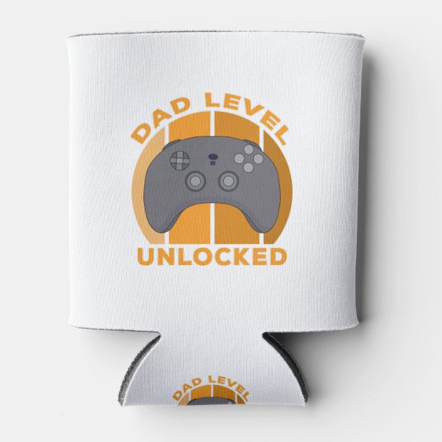 Dad Level Unlocked Can Cooler (Front)