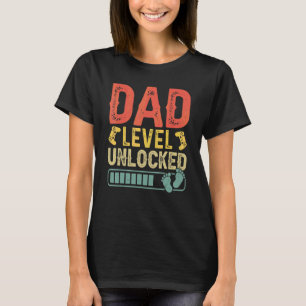 Dad Level Unlocked Game Controller Expected Dad Fa T-Shirt
