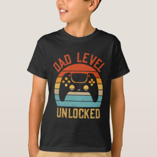 Dad Level Unlocked - Game Lover Gamer Soon To Be F T-Shirt