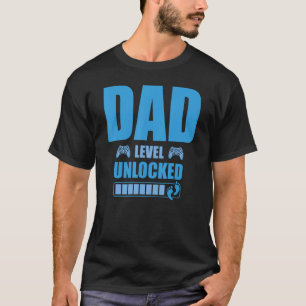 Dad Level Unlocked Gamer Pregnancy Soon To Be Fath T-Shirt
