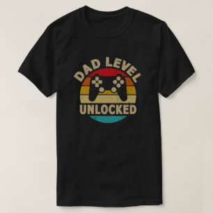 Dad Level Unlocked Pregnancy Announcement T-Shirt