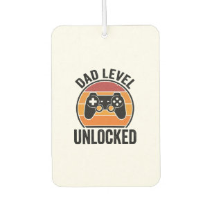 Dad Level Unlocked Vintage Gamer Shirt Design_1 Air Freshener
