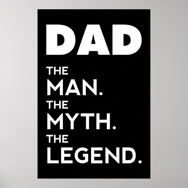 DAD, L'Homme, Le Mythe, La Légende, affiche de pap (Devant)
