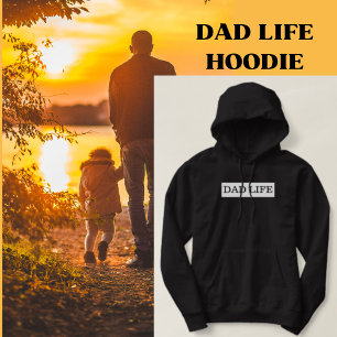 Dad Life Black and White Hoodies