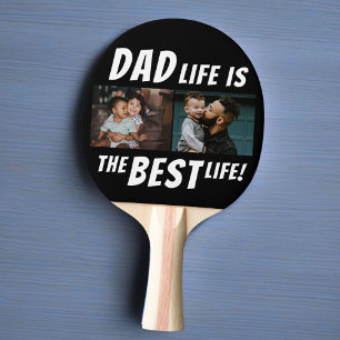 Dad Life is the Best Life 2 Photos Father Ping Pong Paddle
