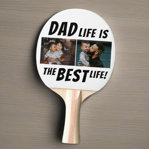 Dad Life is the Best Life 2 Photos Father Ping Pong Paddle