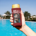 Dad Life is the Best Life 2 Photos Father Red Seltzer Can Cooler<br><div class="desc">Dad Life is the Best Life 2 Photos Father Red Can Cooler. This personalized can cooler is the perfect gift for any dad out there who knows that being a dad is the best thing that has ever happened to him. The design features the quote "Dad life is the best...</div>