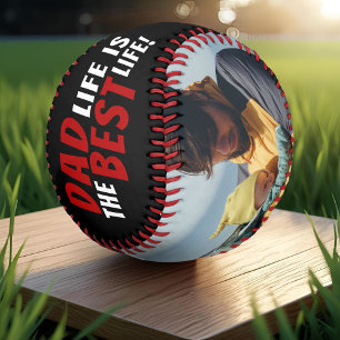 Dad Life is the Best Life 2 Photos Father's Day Baseball