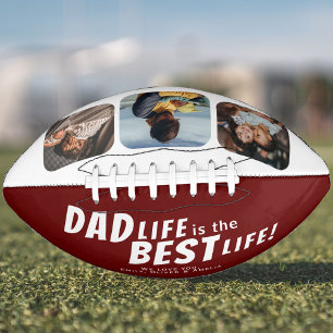 Dad Life is the Best Life 3 Photos Father's Day Football