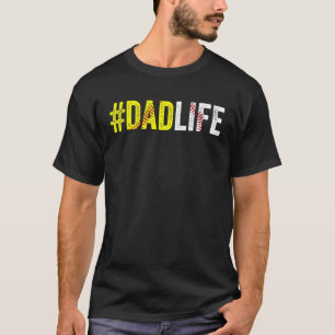 Dad Life Softball Daddy Baseball Sports Father's T-Shirt
