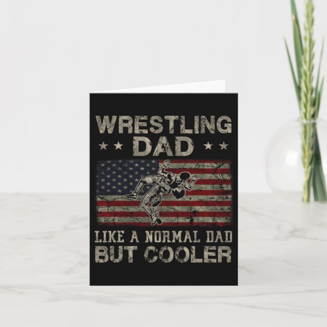 Dad Like A Normal Dad But Cooler Father's Day  Card (Front)