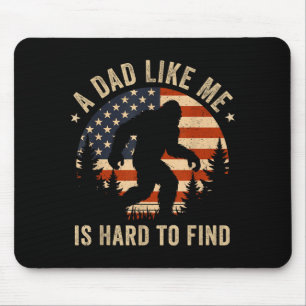 Dad Like Me Is Hard To Find Bigfoot Usa Flag Funny Mouse Pad