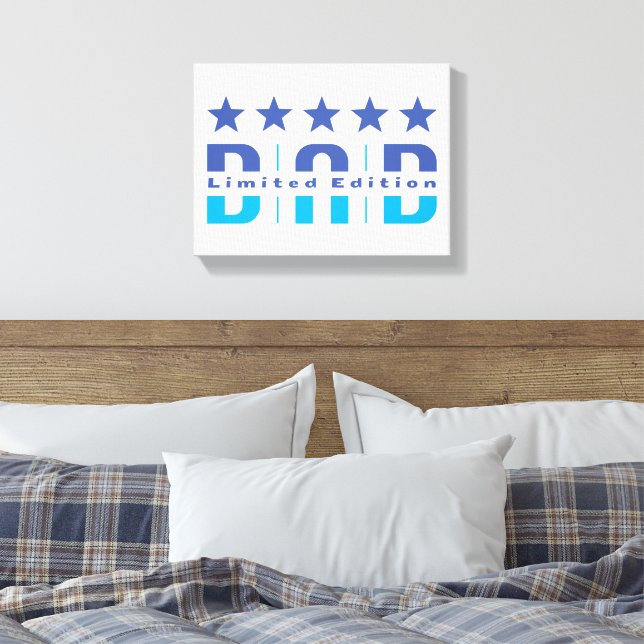 Dad Limited Edition Canvas Print (Insitu(Bedroom))