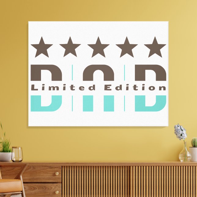 Dad Limited Edition Canvas Print (Insitu(LivingRoom))
