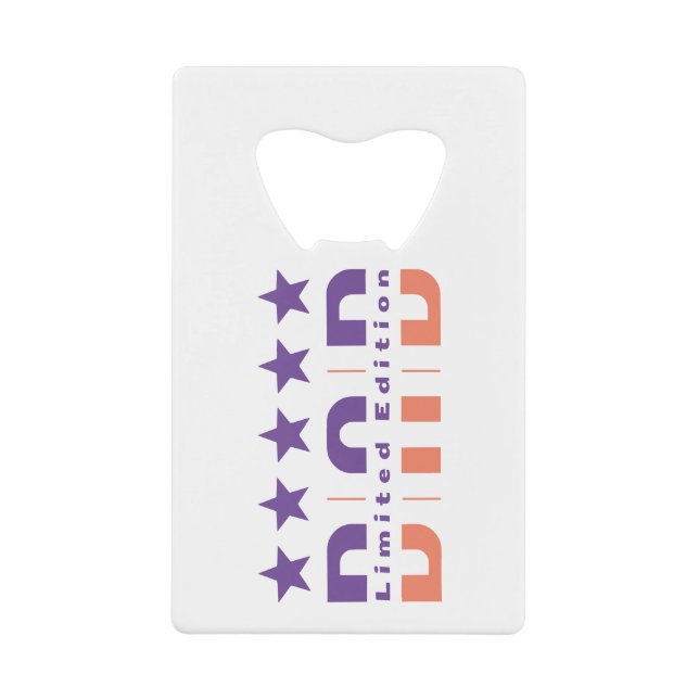 Dad Limited Edition Credit Card Bottle Opener (Front)